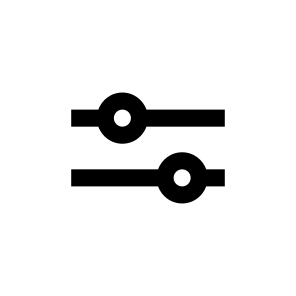 Settings Control Icon Symbol Vector icon
