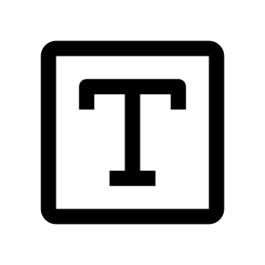 Type Tool Icon Symbol Vector icon