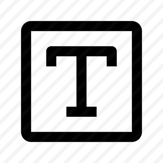 Type Tool Icon Symbol Vector preview