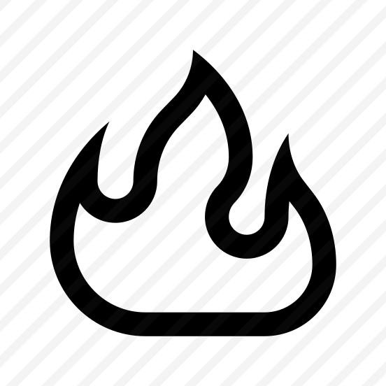 Flame Fire Heat Light Eight Line preview
