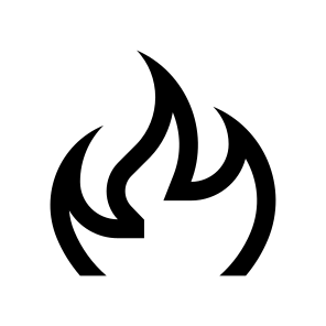 Flame Fire Heat Light Eleven Line icon