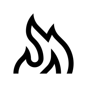 Flame Fire Heat Light Nine Line icon