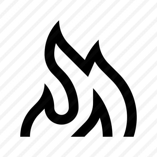 Flame Fire Heat Light Nine Line preview