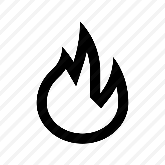 Flame Fire Heat Light Seven Line preview