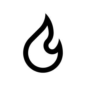Flame Fire Heat Light Ten Line icon