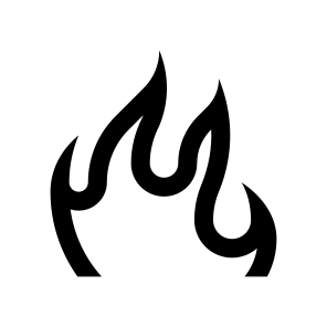 Flame Fire Heat Light Twenty Four Line icon