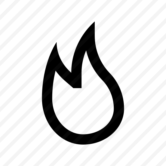 Flame Fire Heat Light Twenty Line preview