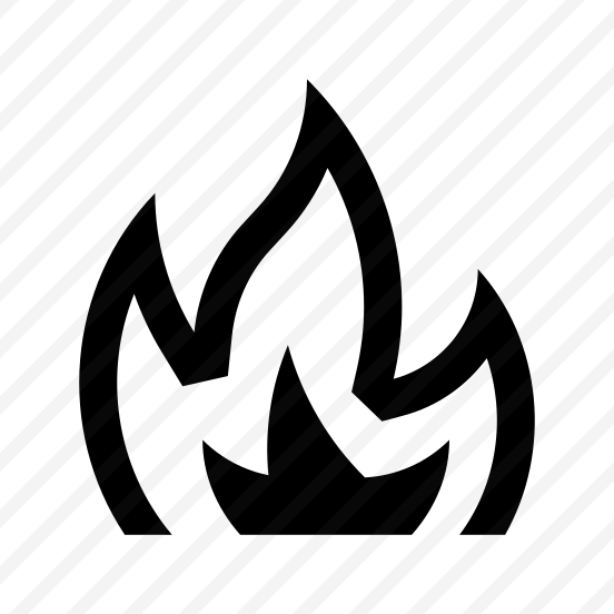 Flame Fire Heat Light Zero Four Line preview