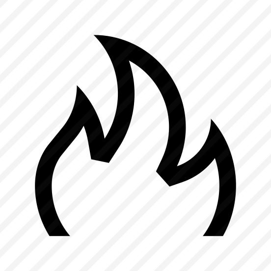 Flame Fire Heat Light Zero Six Line preview