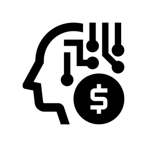 Fintech Banking Financial Finance Advisor Money Cyborg Bot Investment Robo icon