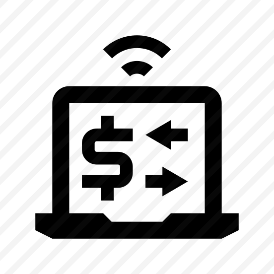Fintech Banking Financial Finance Bank App Laptop Money Transfer Exchange Funds Withdrawal preview