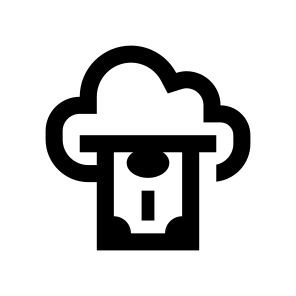 Fintech Banking Financial Finance Cloud Money Digital Crypto Banknote icon