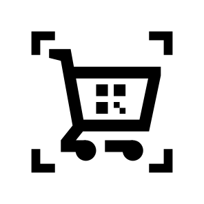 Fintech Banking Financial Finance Five Commerce Shopping Cart Scan Qr Payment icon