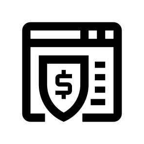 Fintech Banking Financial Finance Security Shield Transaction Payment Protection Money icon