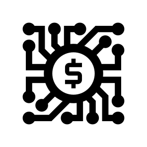 Fintech Finance Coin Money Usdt Crypto Digital icon