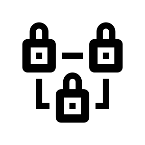 Cyber Security Locks Access Protection icon