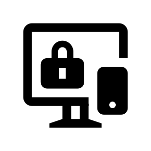 Cyber Security Pc Smartphone Lock icon