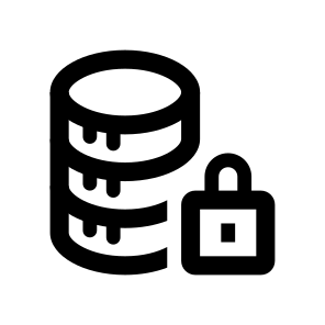 Cyber Security Servers Lock Protection icon