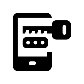 Cyber Security Smartphone Key Password icon