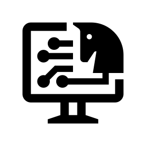 Cyber Security Trojan Horse Virus Pc icon