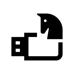 Cyber Security Trojan Horse Virus Usb Flesh icon