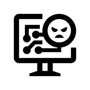 Cyber Security Virus Network Pc icon