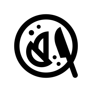 Breakfast Plate Knife Food Nutrition icon