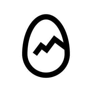 Egg Cracked Food Icon Symbol icon