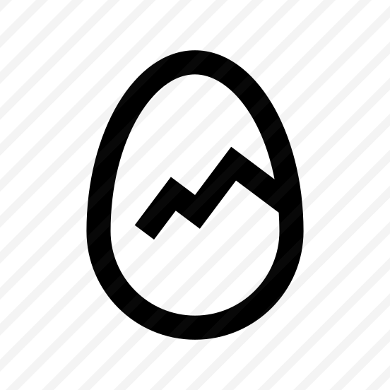 Egg Cracked Food Icon Symbol preview