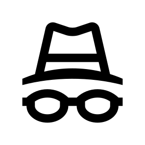 Spy Glasses Hat Icon Symbol icon