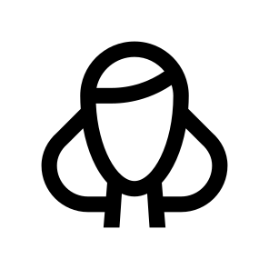 User Girl Woman Person Two icon