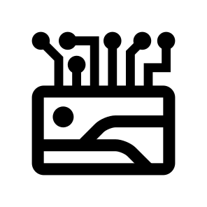 Generative Ai Image Art Generator Tool Bot Creator Eight icon