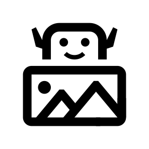 Generative Ai Image Art Generator Tool Bot Creator Five icon