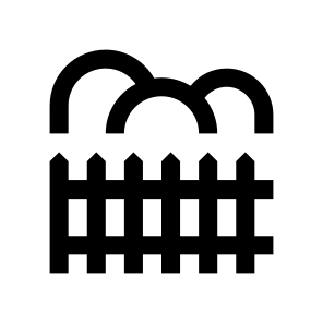 Garden Bush Shrub Fence Palisade icon