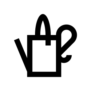 Garden Watering Can Water Icon icon