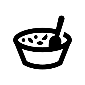 Soup Dish Restaurant Meal Food Gourmet Bowl Spoon Crockery icon