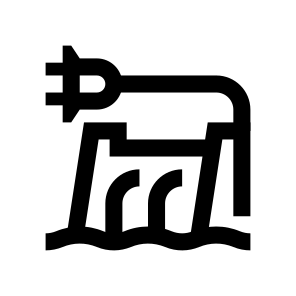 Renewable Energy Hydroelectric Power Station Electricity icon