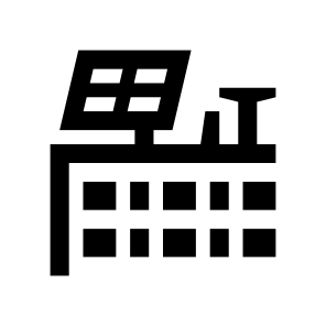 Renewable Energy Solar Panel Apartments Roof icon