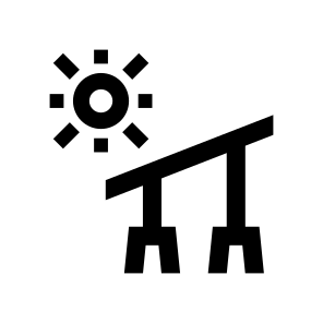 Renewable Energy Solar Panel Ecological One icon