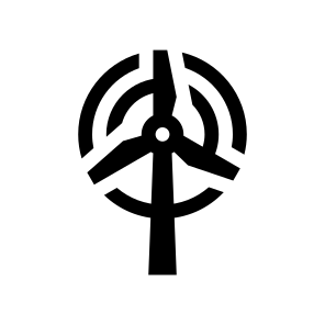 Renewable Energy Wind Generator Turbine Electricity icon