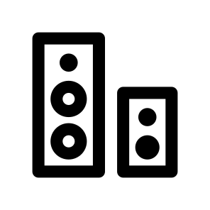 Audio System Speakers Icon Symbol icon