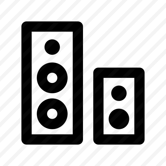 Audio System Speakers Icon Symbol preview