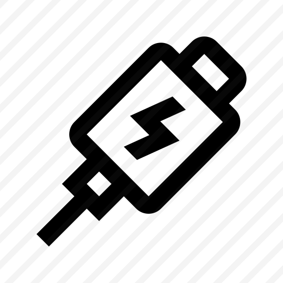 Cable Lightning Icon Symbol Vector preview
