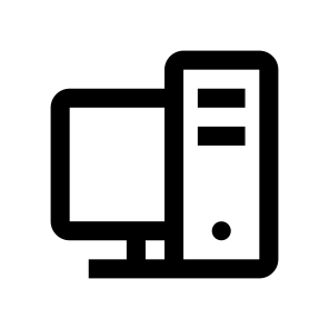 Computer Pc Icon Symbol Vector icon