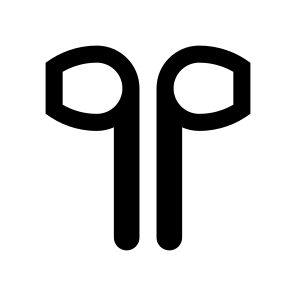 Earphones Headset Icon Symbol Vector icon
