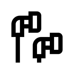 Earphones Icon Symbol Vector Ui icon