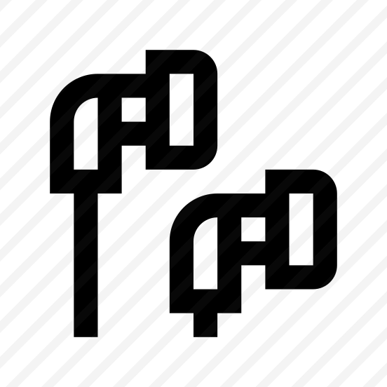 Earphones Icon Symbol Vector Ui preview