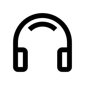 Headphones Icon Symbol Vector Ui icon