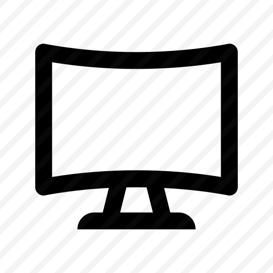 Monitor Screen Display Curved Icon preview