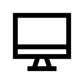 Monitor Screen Icon Symbol Vector icon